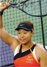  ?? ANSA ?? Naomi Osaka, 24 anni, attualment­e è numero 85 del mondo