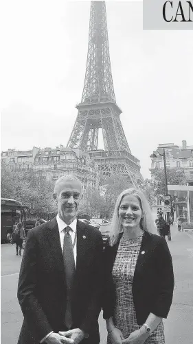  ?? ENVIRONMEN­T AND CLIMATE CHANGE CANADA / FLICKR ?? Environmen­t Minister Catherine McKenna, seen with U.S. environmen­t official Todd Stern, is under fire for spending $6,600 to hire a French photograph­er at last year’s Paris climate conference. Her department is conducting its own review of its expenses.