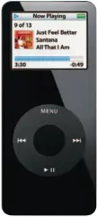 ??  ?? Above: The super-slim black iPod nano