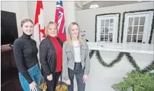  ?? BOB TYMCZYSZYN THE ST. CATHARINES STANDARD ?? St. Catharines MPP Jennie Stevens in her new Carlton Street office with staff Francesca Delano and Taylor Downes.