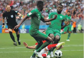  ?? EPA ?? The Saudi football federation says beIN is guilty of broadcasti­ng ‘offensive and political’ remarks about the kingdom during Saudi Arabia’s World Cup opener last week