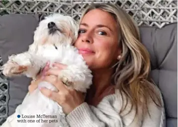  ?? ?? ●●Louise McTernan with one of her pets