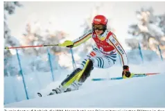  ?? Foto: Kalle Parkkinen, dpa ?? Zumindest auf Anhieb die Wm-norm hat Lena Dürr mit zwei vierten Plätzen in den Slaloms von Levi erfüllt.
