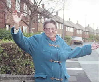  ?? ?? Campaigner Marjorie Atkinson, known as the First Lady of Pennywell.