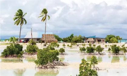  ?? Photograph: Dmitry Malov/Alamy ?? The UN decision relates to the case of Ioane Teitiota, who lived on South Tarawa atoll in Kiribati, one of the most vulnerable nations to climate-related sea level rise.