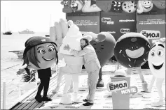  ?? — Reuters file photo ?? Miller poses during a photocall for ‘The Emoji Movie’ during the 70th Cannes film festival in May.