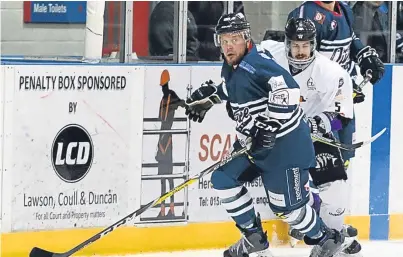  ?? Picture: Derek Black. ?? Cody Carlson in action for Stars against Braehead.
