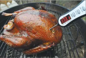  ?? NWA Democrat-Gazette/Flip Putthoff ?? Brining helps keep a Thanksgivi­ng turkey moist and tasty.