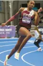  ?? COURTESY MARY ANN MAGNANT ?? Heritage’s Madison Whyte, shown earlier this season, defended her Class 4 state indoor titles in the 55 and 300 meters Tuesday.