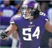  ?? Jim Mone Associated Press ?? ERIC KENDRICKS says his balance and creativity on the field come from his skateboard­ing days.