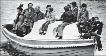  ??  ?? TARGET: Lord Mountbatte­n and his family aboard Shadow V in the mid-1970s. Right: Martin McGuinness is alleged to have approved the murder