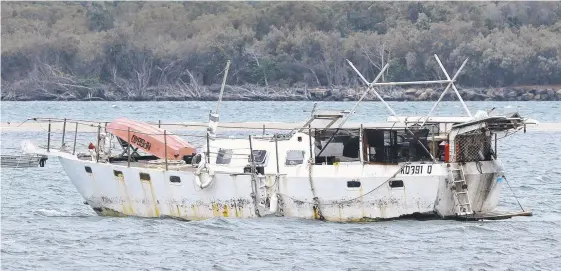  ??  ?? It’s not an offence to be an eyesore, but vessel owners can receive fines of up to $250 for exceeding the permitted mooring time. Pictures: MIKE BATTERHAM