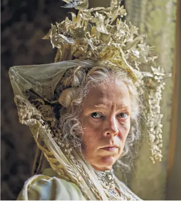  ?? ?? Olivia Colman plays Miss Havisham in the BBC’S six-part costume drama remake of Charles Dickens’s ‘Great Expectatio­ns’