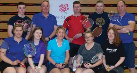  ??  ?? The Listowel Division 4 team that won the Knockout Sheild at the Knock-Out Cup in Killarney Sports & Leisure Centre last Sunday. Front, from left: Rita McCarthy, Madison Carter, Margaret Healy, Esther Cronin, Becky Weiland. Back, from left: Oisin Moloney, James Sheahan, Paul Hayes, Michael Reardon, Tom Rice.