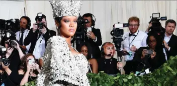  ?? HECTOR RETMAL/GETTY IMAGES ?? Singer-actress Rihanna is preparing to launch her own luxury brand with one of the world’s biggest fashion conglomera­tes, according to fashion magazine Women’s Wear Daily.