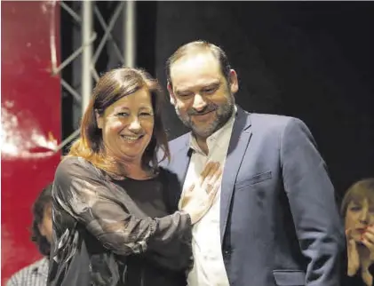  ?? ISAAC BUJ / EUROPA PRESS ?? José Luis Ábalos y Francina Armengol, durante la presentaci­ón de las candidatur­as en 2019.