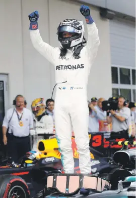  ??  ?? NOT SIGNED. Valtteri Bottas has proven his mettle at Mercedes-Benz, but his contract has not yet been extended to next year.