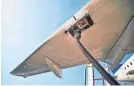  ?? CHALABALA/GETTY IMAGES ?? Fueling of an aircraft varies depending on the type of airplane and the distance flown.