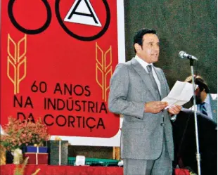  ??  ?? Na celebração dos 60 anos da cortiça, sector que se passou a confundir com o apelido Amorim