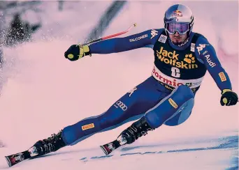  ?? AFP ?? Numero 1 Dominik Paris, 31 anni, è il campione mondiale in carica di superG: ha vinto l’oro ad Are nel 2019 un’Olimpiade non può essere visto come un “vantaggio”.