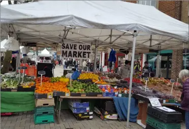  ?? ?? Supporters led a campaign to save Canterbury Market