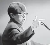  ?? WIN MCNAMEE, GETTY IMAGES ?? Under Chairwoman Mary Jo White, the Securities and Exchange Commission has dragged its feet on formulatin­g a disclosure rule.