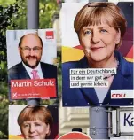  ?? FOTO: DPA ?? Während des Wahlkampfs hängen an manchen Straßen ganz viele Plakate.