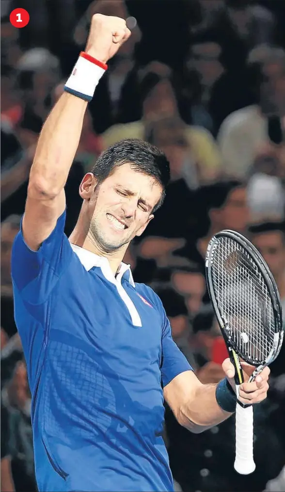  ??  ?? Novak Djokovic ha rozado la perfección durante un año 2015 que aspira a culminar con la guinda del Masters
1