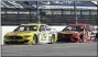  ?? STEVE HELBER — THE ASSOCIATED PRESS ?? Ryan Blaney (12) and Martin Truex Jr. (19) approach the third turn April 11at Martinsvil­le Speedway on April 11.