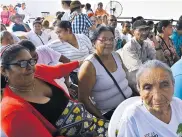  ?? FOTOS: LUIS RODRÍGUEZ LEZAMA ?? Víctimas durante inauguraci­ón del centro regional.