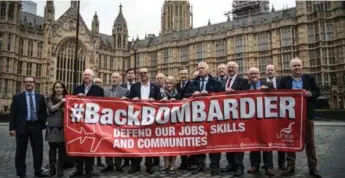  ?? CARL COURT/GETTY IMAGES ?? Aerospace giant Boeing’s claim against competitor Bombardier threatens thousands of jobs in Northern Ireland.