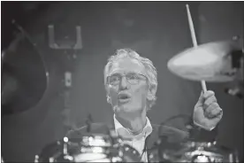  ?? MJ KIM, FILE/AP PHOTO ?? In this Sunday, Dec. 7, 2008, photo, British musician Ginger Baker performs in London. The family of drummer Baker, the volatile musician who was best known for his time with the power trio Cream, says he died Sunday. He was 80.