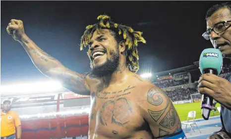  ?? FOTO: DPA ?? Schoss in der 89. Minute den entscheide­nden – und diesmal auch regulären – Treffer: Panamas Roman Torres.