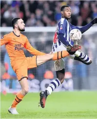  ??  ?? Rayhaan Tulloch in action against Newcastle