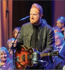  ??  ?? Gavin James performing on stage.