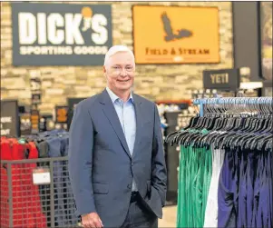  ?? AP PHOTO ?? In this Oct. 18, 2016, photo, Chairman and CEO of Dick’s Sporting Goods Edward W. Stack poses for a photo as he visits a new store at the Baybrook Mall in the Houston.