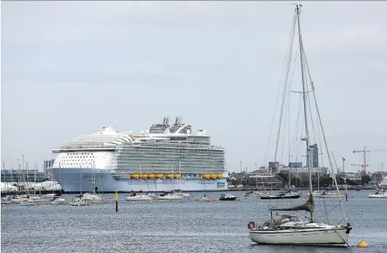  ?? PHOTOS: CHRIS RATCLIFFE/BLOOMBERG ?? Should a Royal Caribbean cruise run into any problems while at sea, its staff use a series of secret code words so that passengers don’t get alarmed.