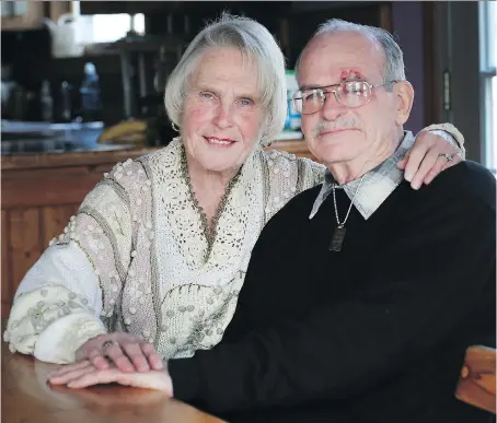  ?? DAN JANISSE ?? Wendy and John Krestick in their Essex home. John suffers from Alzheimer’s disease and could benefit from the new program Finding Your Way, which provides caregivers support and tools to help keep a person with dementia safe at home.