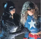  ??  ?? L-R: Yvette Montreal as Wildcat II and Brec Bassinger as Stargirl