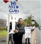  ?? ?? Bryant Park Super Liquor owner Sanjay Sharma said shop owners would need to start protecting themselves with weapons.