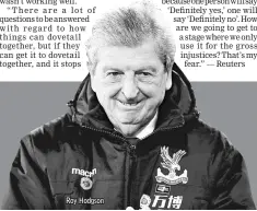 ??  ?? Roy Hodgson