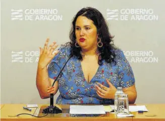  ?? JAIME GALINDO ?? Natalia Salvo, directora general de Cooperació­n al Desarrollo e Inmigració­n del Gobierno de Aragón