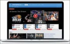  ?? TURNER BROADCASTI­NG SYSTEM, INC. VIA AP ?? This undated product image provided by Turner Broadcasti­ng System, Inc. shows March Madness Live on a laptop. The men’s college basketball tournament begins Tuesday, March 13, 2018. All 67 games will be available online. On desktops and laptops, the...