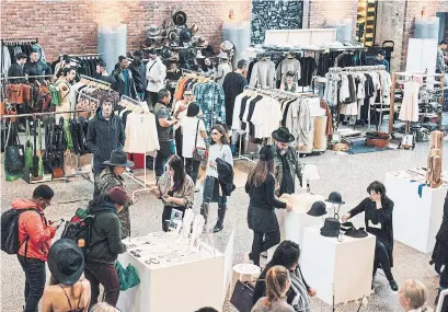  ??  ?? Inland returns to 134 Peter St. Friday and Saturday with its most exciting lineup yet: 72 clothing and accessory designers.
