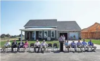  ?? MARK ?? Home builders and local dignitarie­s attend the 2018 Vesta Home Show groundbrea­king ceremony in the new Piperton Preserve at RusDun Farms subdivisio­n. WEBER / THE COMMERCIAL APPEAL