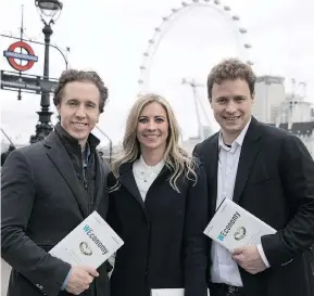  ?? PHOTO COURTESY OF WE ?? Craig Kielburger, Holly Branson and Marc Kielburger.