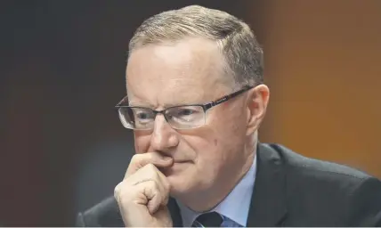  ?? Picture: Brendon Thorne/Bloomberg ?? The Reserve Bank of Australia (RBA) and its governor Philip Lowe have delivered more bad news for Australian­s.