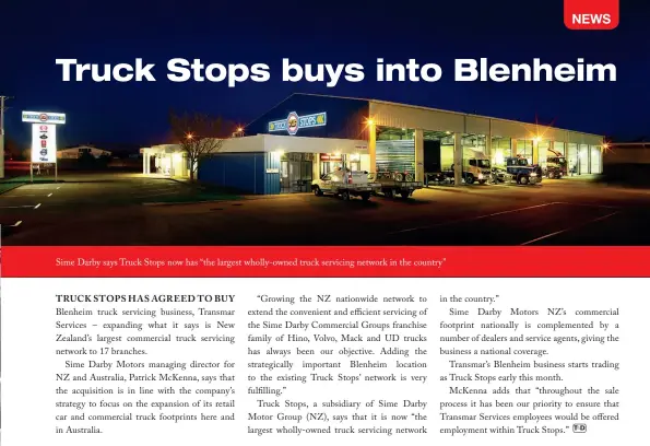  ??  ?? Sime Darby says Truck Stops now has “the largest wholly-owned truck servicing network in the country”