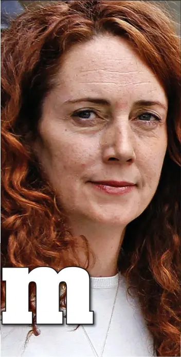  ??  ?? And she walked free: Rebekah Brooks was cleared on Tuesday — almost three years after her arrest