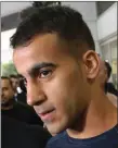  ??  ?? „ Soccer player Hakeem Al-araibi arrives back in Australia last week.